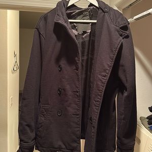 Hurley Mens Black Peacoat SZ Large